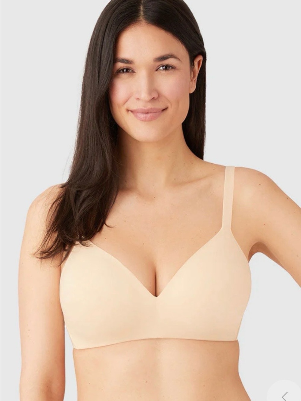 Wacoal NWT How Perfect Wire Free T Shirt Bra Sand Nude 36D